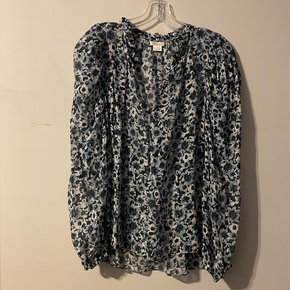 Shoshanna Floral print blouse, size M, unlined, worn once